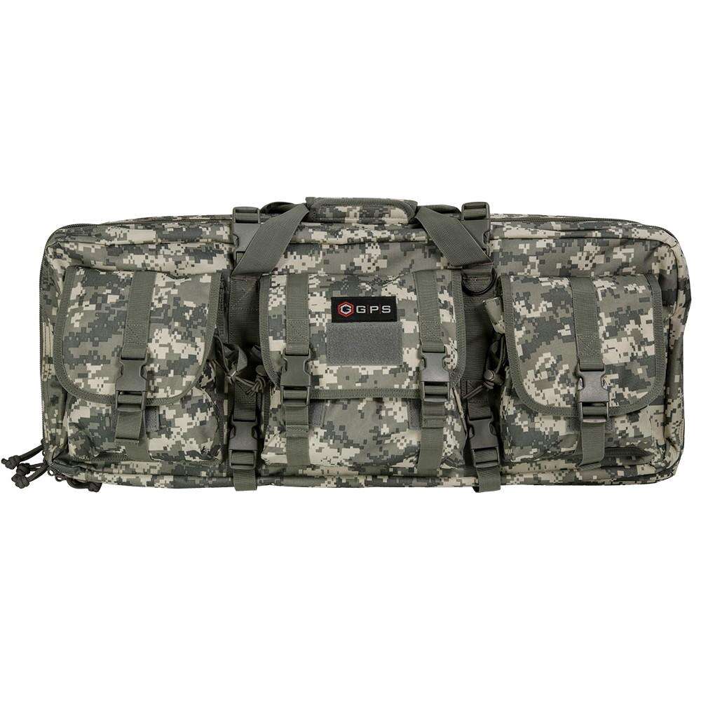 Soft Gun Cases G Outdoors Inc. 600D Polyester GPS DRC28ACU    DOUBLE RIFLE CASE    28"  ACU CAMO